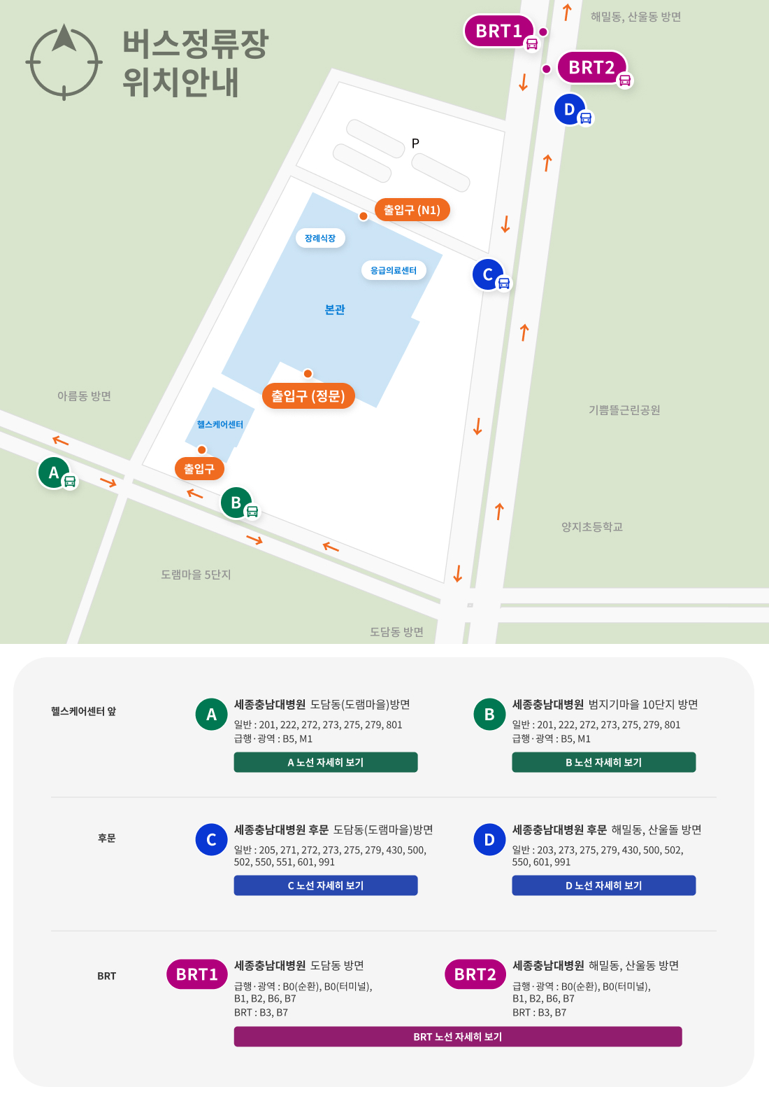 버스정류장 위치안내 이미지로 자세한 내용은 하단에 있습니다.
